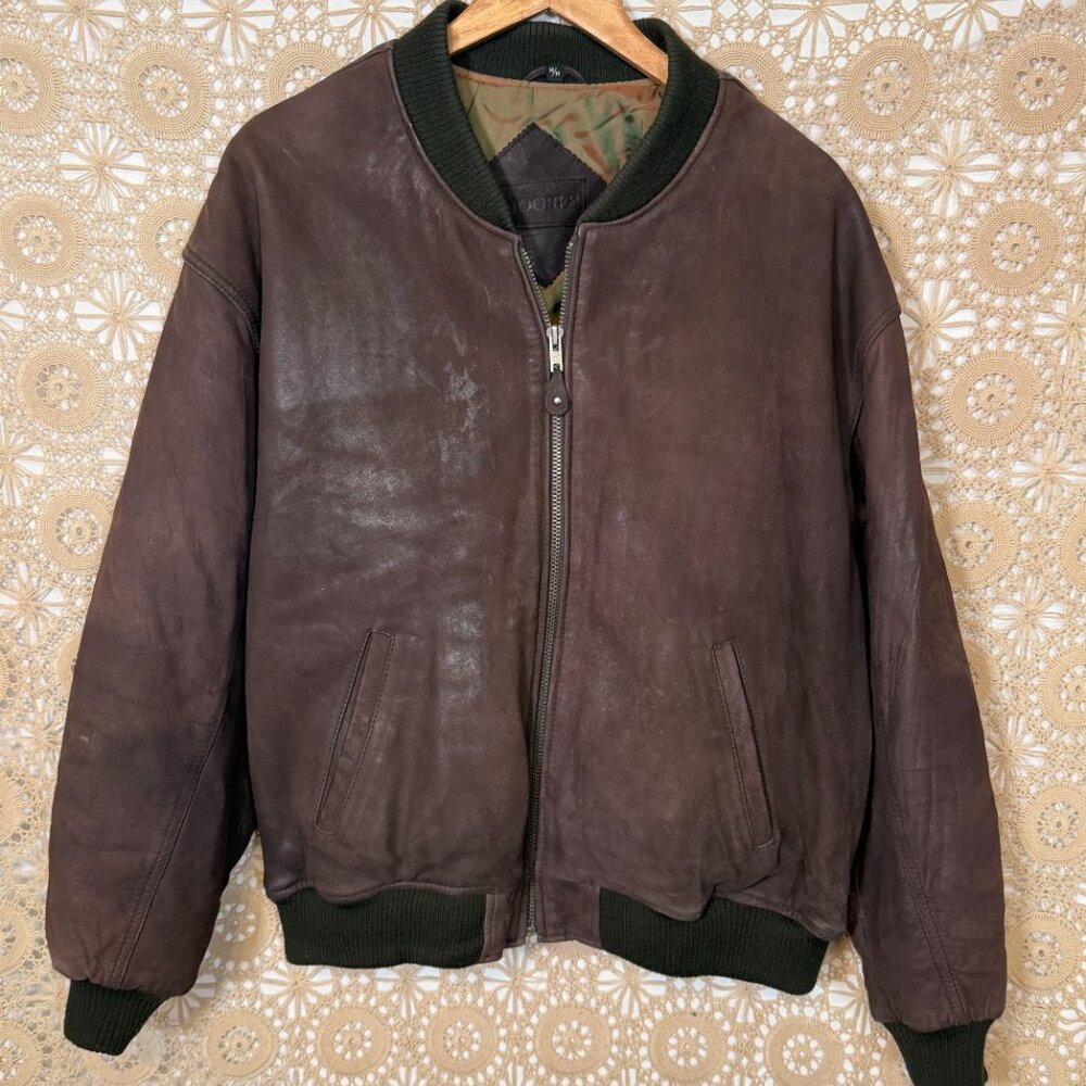Moores Brown Suede Leather Jacket-Sz M